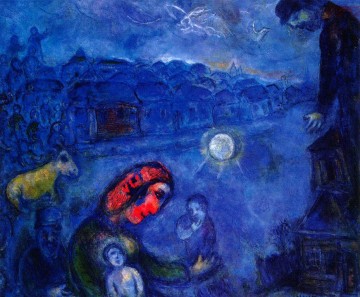  chagall - Blue Village Zeitgenosse Marc Chagall